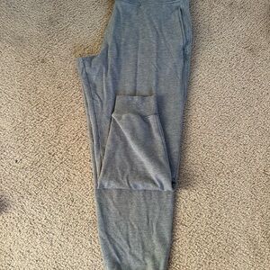 Athleta Heather Gray Joggers with pockets and ribbon tie